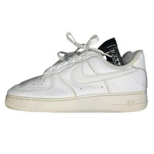 Womens Nike Air Force 1 Low '07 DD8959-100 Leather Athletic Shoes Size 8.5 White